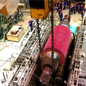 大型軋機支承輥差溫淬火